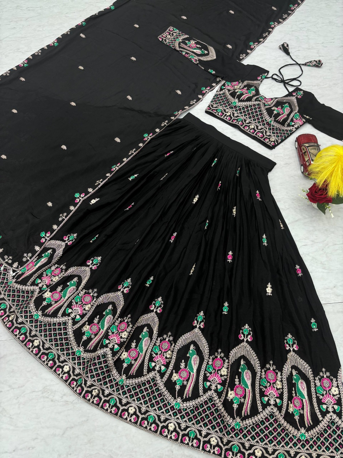 Chinon Silk Lehenga Choli